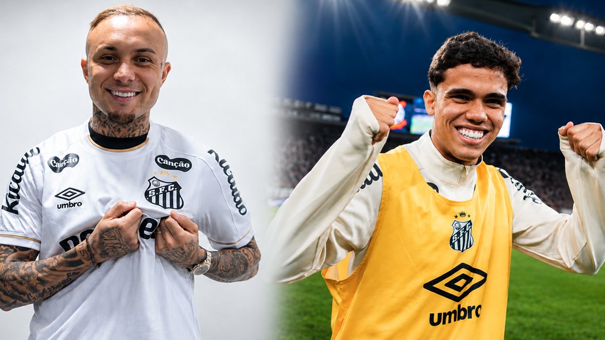 Cebolinha se impressiona com jovens do Santos e destaca Gustavinho