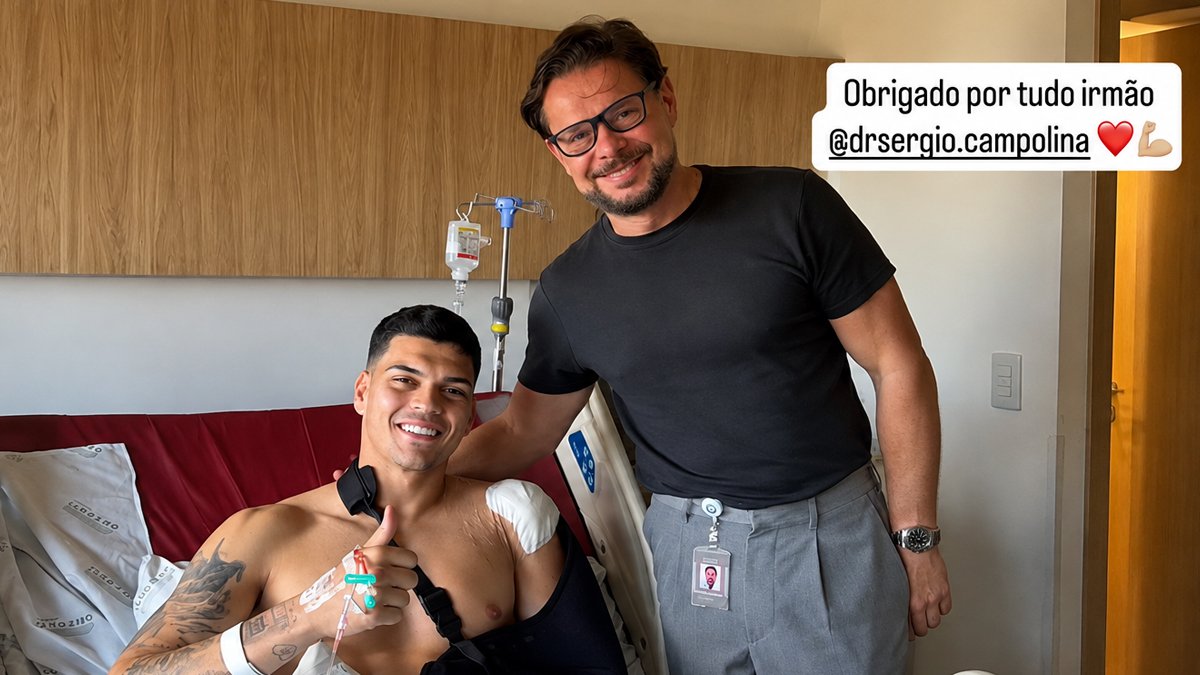 Gabriel Brazão se pronuncia após cirurgia e manda recado ao torcedor do Santos