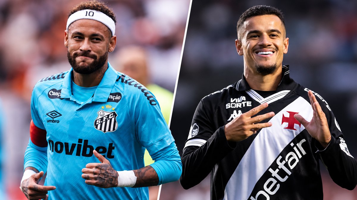 Neymar comemora chegada de Coutinho ao Santos com música que marcou no Vasco