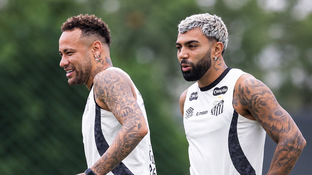 Gabigol iguala Neymar em gols desde o retorno ao Santos