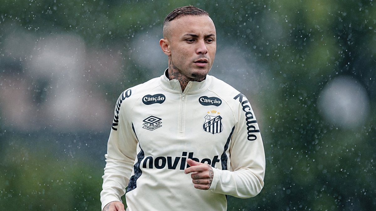 Cebolinha treina no Santos e fica à disposição para enfrentar o Cruzeiro