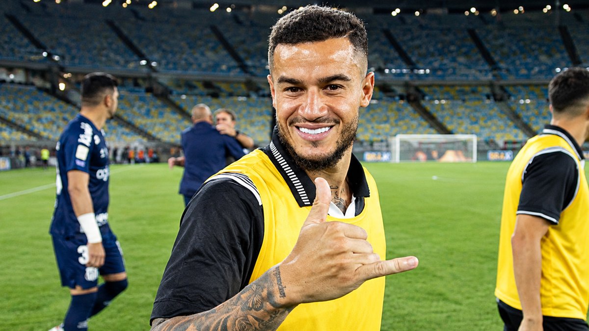 Coutinho ganha ritmo no Santos e já pode jogar os 90 minutos