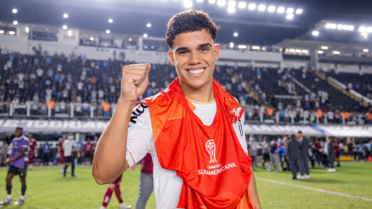 Jovem do Santos chama atenção e recebe elogio especial de companheiro