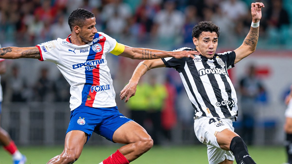 Santos x Bahia: onde assistir ao vivo e horário do jogo